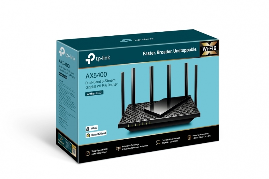 Imagine Router Gigabit Dual-Band AX5400 WI-Fi 6, TP-LINK ARCHER AX73